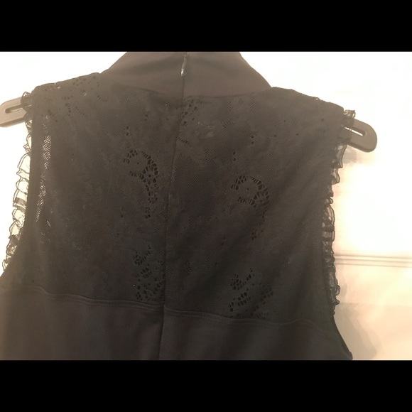 AINSLIE WEAR HIGH NECK "KARA" LACE LEOTARD LARGE - Picture 3 of 4